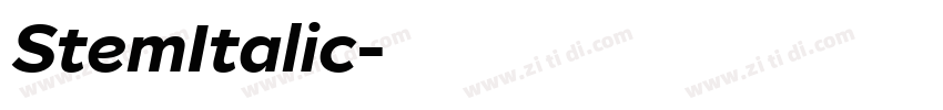 StemItalic字体转换