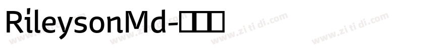 RileysonMd字体转换
