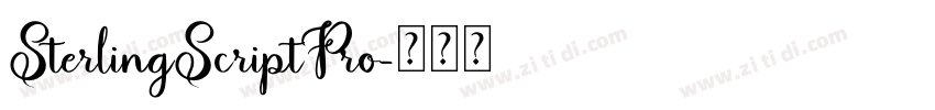 SterlingScriptPro字体转换