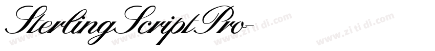 SterlingScriptPro字体转换