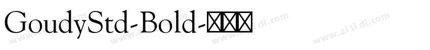GoudyStd-Bold字体转换