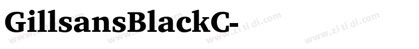 GillsansBlackC字体转换