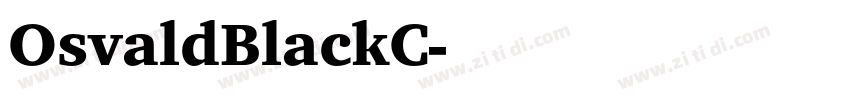 OsvaldBlackC字体转换