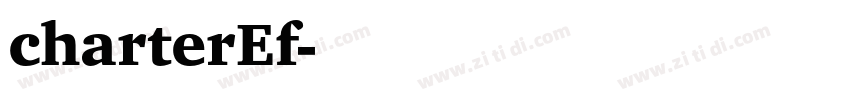 charterEf字体转换
