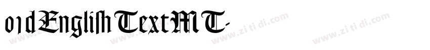 01dEnglishTextMT字体转换