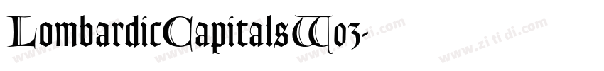 LombardicCapitalsW03字体转换