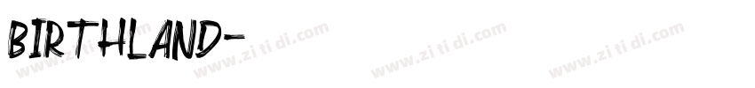 Birthland字体转换