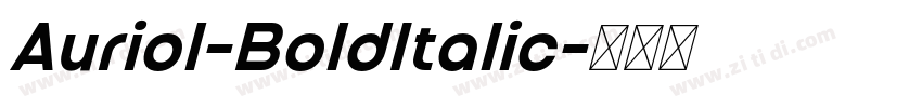 Auriol-BoldItalic字体转换