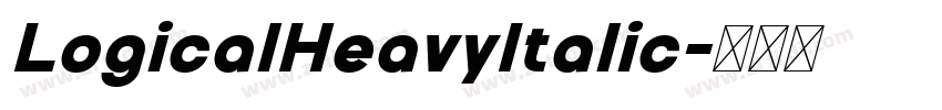 LogicalHeavyItalic字体转换