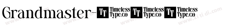 Grandmaster字体转换