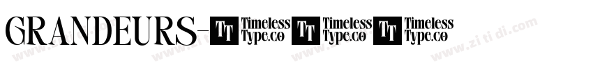 GRANDEURS字体转换