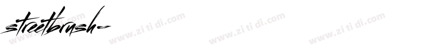 streetbrush字体转换
