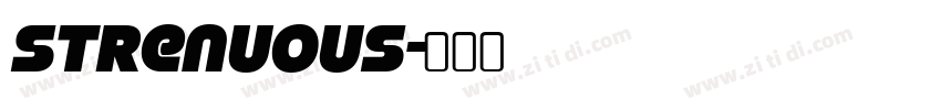 strenuous字体转换
