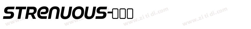 strenuous字体转换