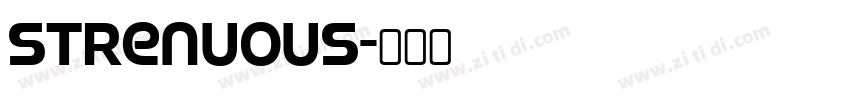 strenuous字体转换