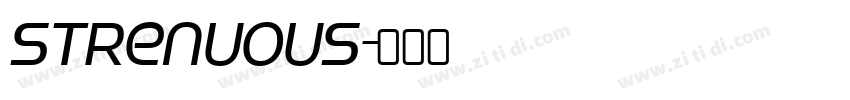 strenuous字体转换