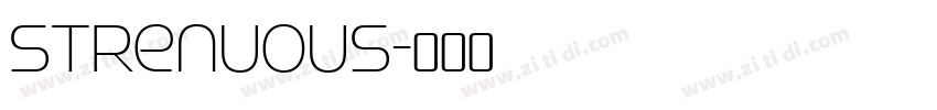 strenuous字体转换