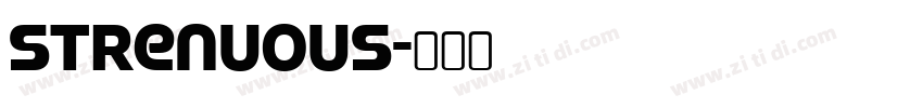 strenuous字体转换