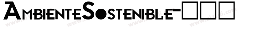 AmbienteSostenible字体转换