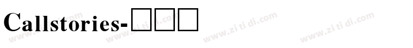 Callstories字体转换