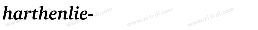 harthenlie字体转换