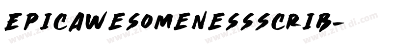 EpicAwesomenessScrib字体转换