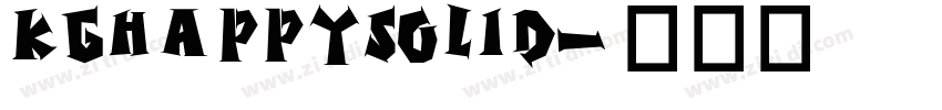 KGHAPPYSolid字体转换