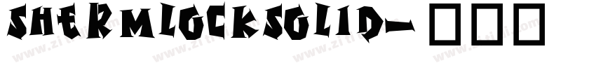 ShermlockSolid字体转换