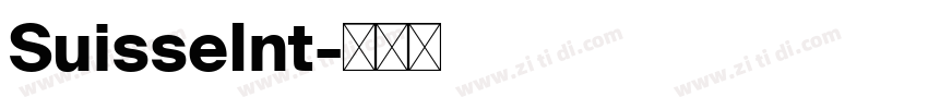 SuisseInt字体转换
