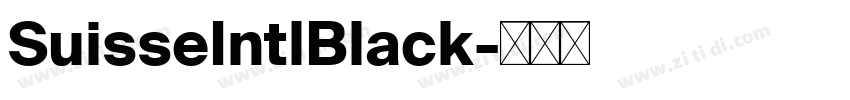 SuisseIntlBlack字体转换 SuisseIntlBlack字体转换