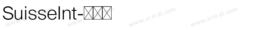 SuisseInt字体转换
