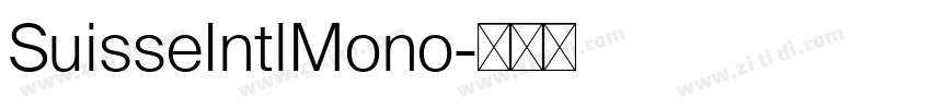 SuisseIntlMono字体转换