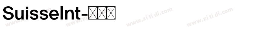 SuisseInt字体转换
