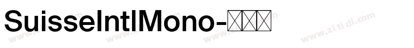 SuisseIntlMono字体转换