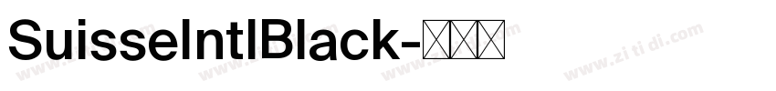 SuisseIntlBlack字体转换 SuisseIntlBlack字体转换