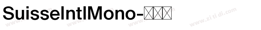 SuisseIntlMono字体转换