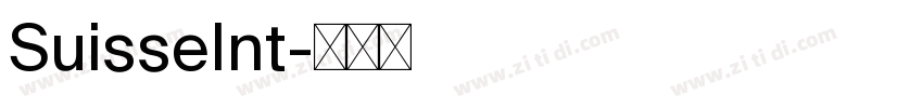 SuisseInt字体转换