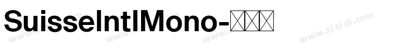 SuisseIntlMono字体转换