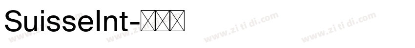 SuisseInt字体转换