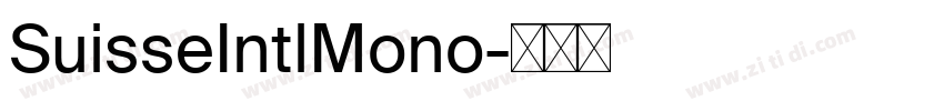 SuisseIntlMono字体转换