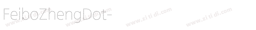FeiboZhengDot字体转换