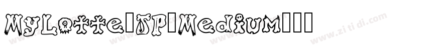 MyLotte_JP_Medium字体转换
