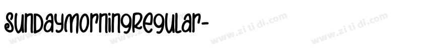 SundayMorningRegular字体转换