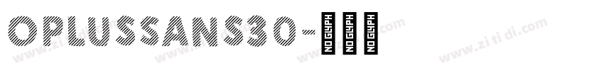 OPlusSans30字体转换