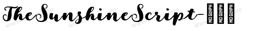 TheSunshineScript字体转换