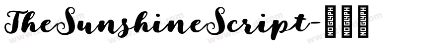 TheSunshineScript字体转换