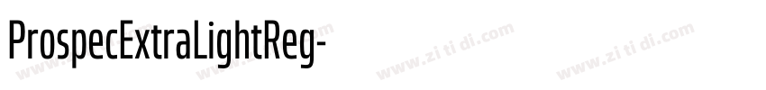 ProspecExtraLightReg字体转换