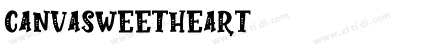 CanvaSweetHeart字体转换