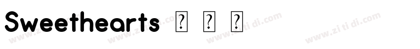 Sweethearts字体转换