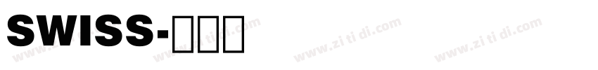 SWISS字体转换